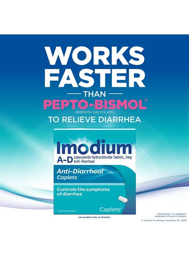 IMODIUM AD Diarrhea Relief Caplets with Loperamide Hydrochloride, 12 Count  - Image 4
