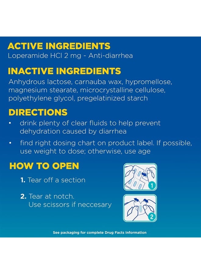 IMODIUM AD Diarrhea Relief Caplets with Loperamide Hydrochloride, 12 Count  - Image 5