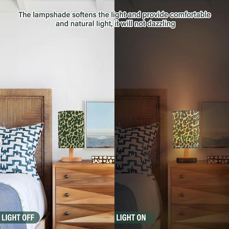 KLL Yellow Black Leopard Print Table Led Lamp Lights for Night Vision for Porch Lamp for Boys for Small Spaces Set de lamparas - Image 5