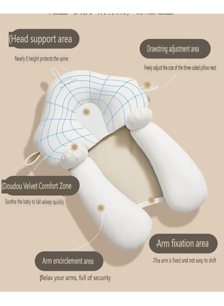 Newborn styling pillow, baby soothing pillow, 0-1 year old anti startle and head deviation correction head shape safety device  - Image 3