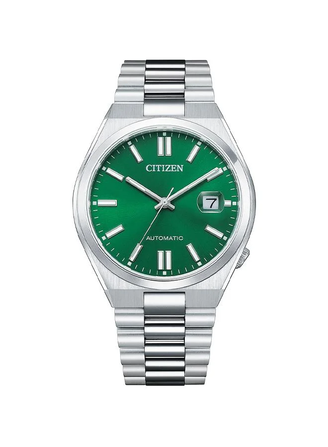سيتيزن Men's Mechanical Men Silver Stainless Steel Strap - NJ0150-81X