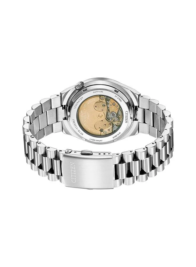 سيتيزن Men's Mechanical Men Silver Stainless Steel Strap - NJ0150-81X
