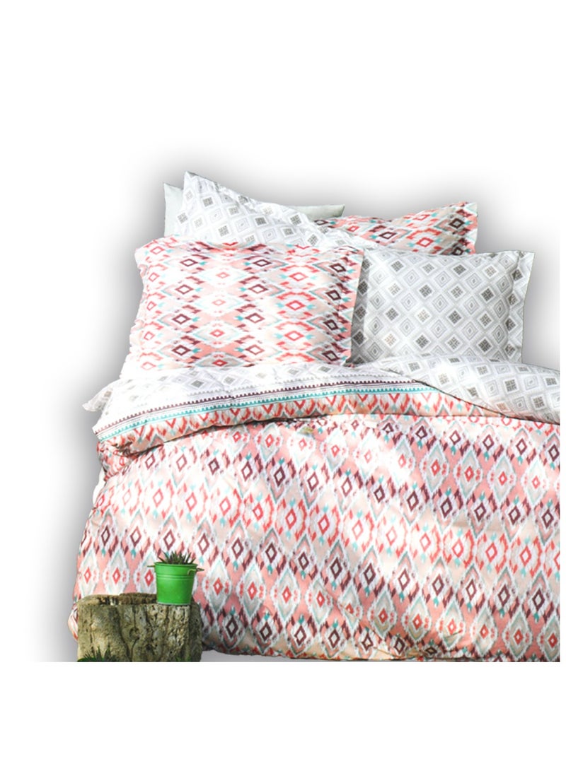 لحاف مشجر قطن 2 قطع مقاس 180×240 سم موديل 165 من فاميلي بد