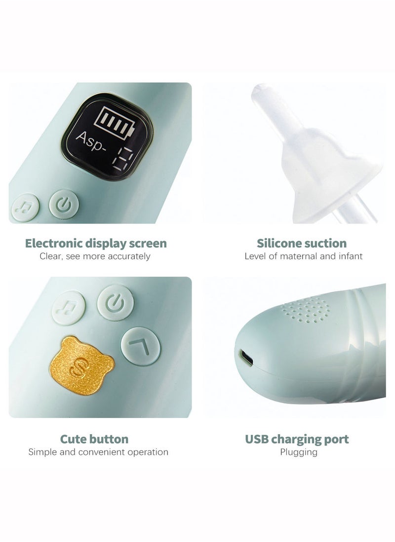 ONETO - Baby Nasal Aspirator Toddler Electric Nose Aspirator Automatic Nose Cleaner Adjustable Suction Music and Light Soothing Function - Image 1