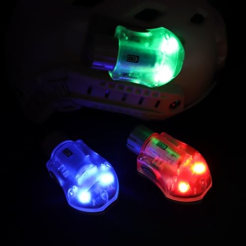 LThyzszb Tactical IR Strobe Helmet Light Military Identification Light with LED Visible Light Constant-on & Strobe Survival Signal Light (Tan-Green) - Image 5
