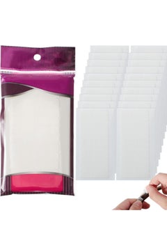 Leelosp 240 Pieces Hair Extension Tape Tabs Double Sided Replacement Tape in Hair Extensions Adhesive Hair Extension Tapes 1.57 x 0.32 Inch Hair Extension Tools for Wig Toupee Hair Piece Wigs Supplies, White  - Image 1