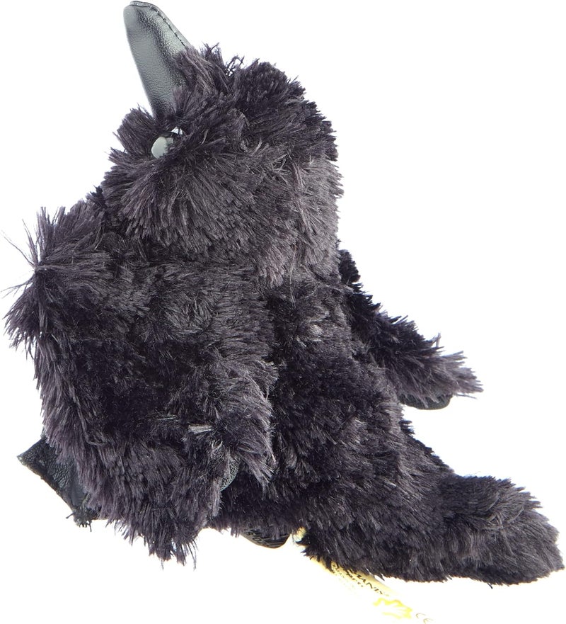 Folkmanis Mini Raven Finger Puppet - Plush Interactive Toy for Storytelling and Play - Image 3