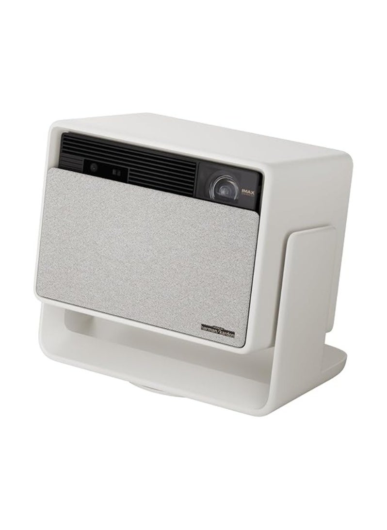 XGIMI HORIZON S Max | 4K Long Throw Projector w/ Dolby Vision, IMAX Enhanced, Dual Light 2.0, 3100 ISO Lumens, Up to 200" Screen Size, 2x 12W Harman/Kardon Speakers, Smart Screen Adaptation - Beige  - Image 1