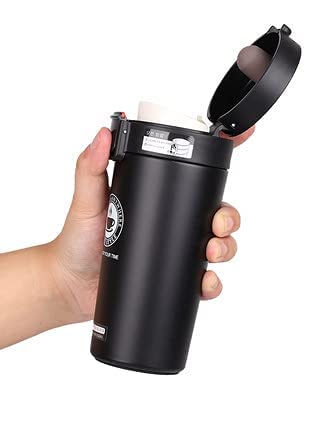 LNT Coffeemate Insulated Mug Vacuum Insulated Travel Coffee Mug with Lid 8 Hours Hot and 14 Hours Cold 380 ml Stainless Steel Random Colour - Image 4