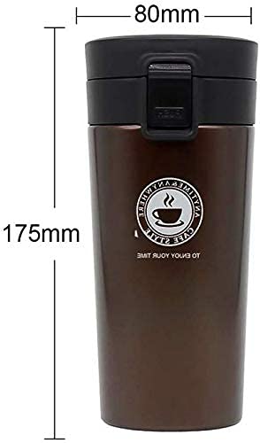 LNT Coffeemate Insulated Mug Vacuum Insulated Travel Coffee Mug with Lid 8 Hours Hot and 14 Hours Cold 380 ml Stainless Steel Random Colour - Image 3