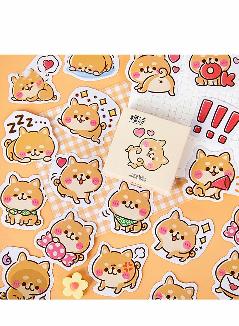 Adorable Shiba Inu Dog Stickers for DIY Crafts and Decoration - 45 Adhesive Stickers in 2 Boxes  - Image 2