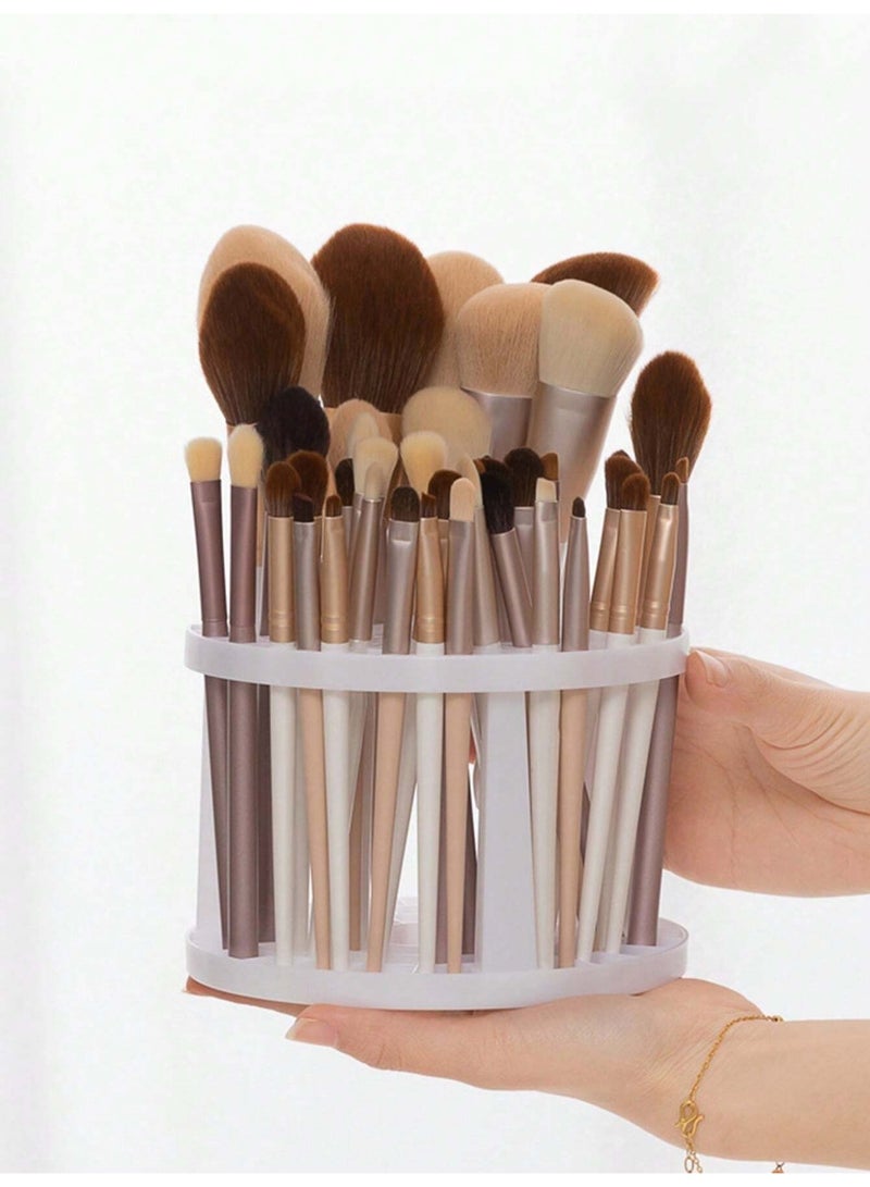KHAJUL Brush Holder Organizer For Makeup Desk Organizer For Eyebrow Penci  Eye Liner Makeup Brush And Nail Brush Suitable For Dressing Table Bathroom - Image 5