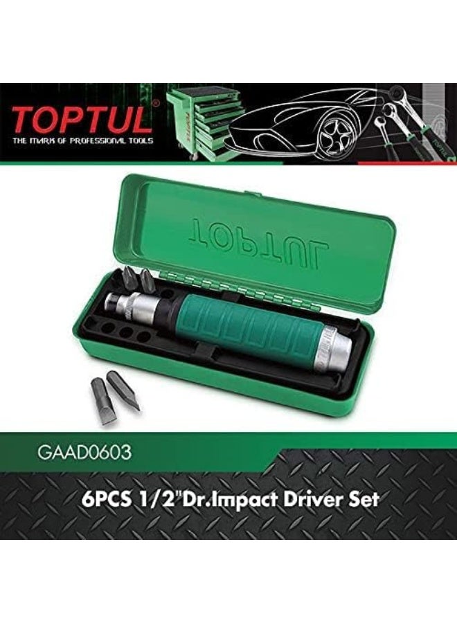 توبتول مجموعة مفكات دوران توبتول بمقاس 1/2 بوصة و6 قطع - Gaad0603 - Image 2