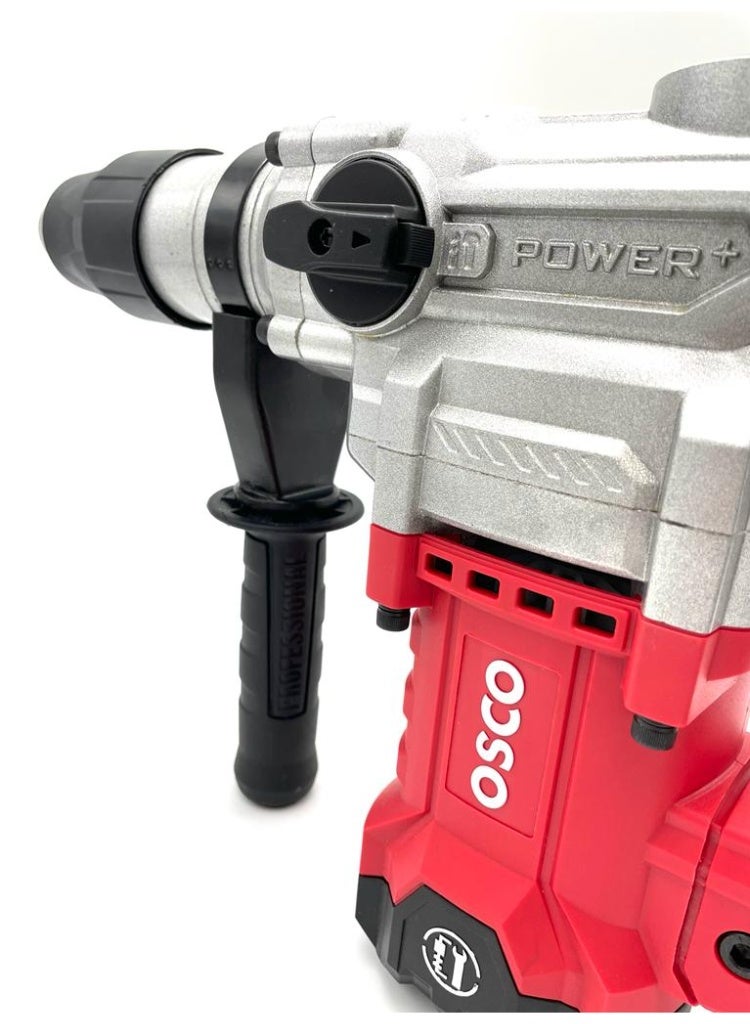 OSCO-TOOLS OSCO Demolition & Drilling Hammer Max, 1600W, 40mm SDS-MAX – powerful and professional performance for breaking concrete and drilling walls with ease. Durable construction with comfortable grip, ideal for construction sites and heavy-duty tasks - Image 5