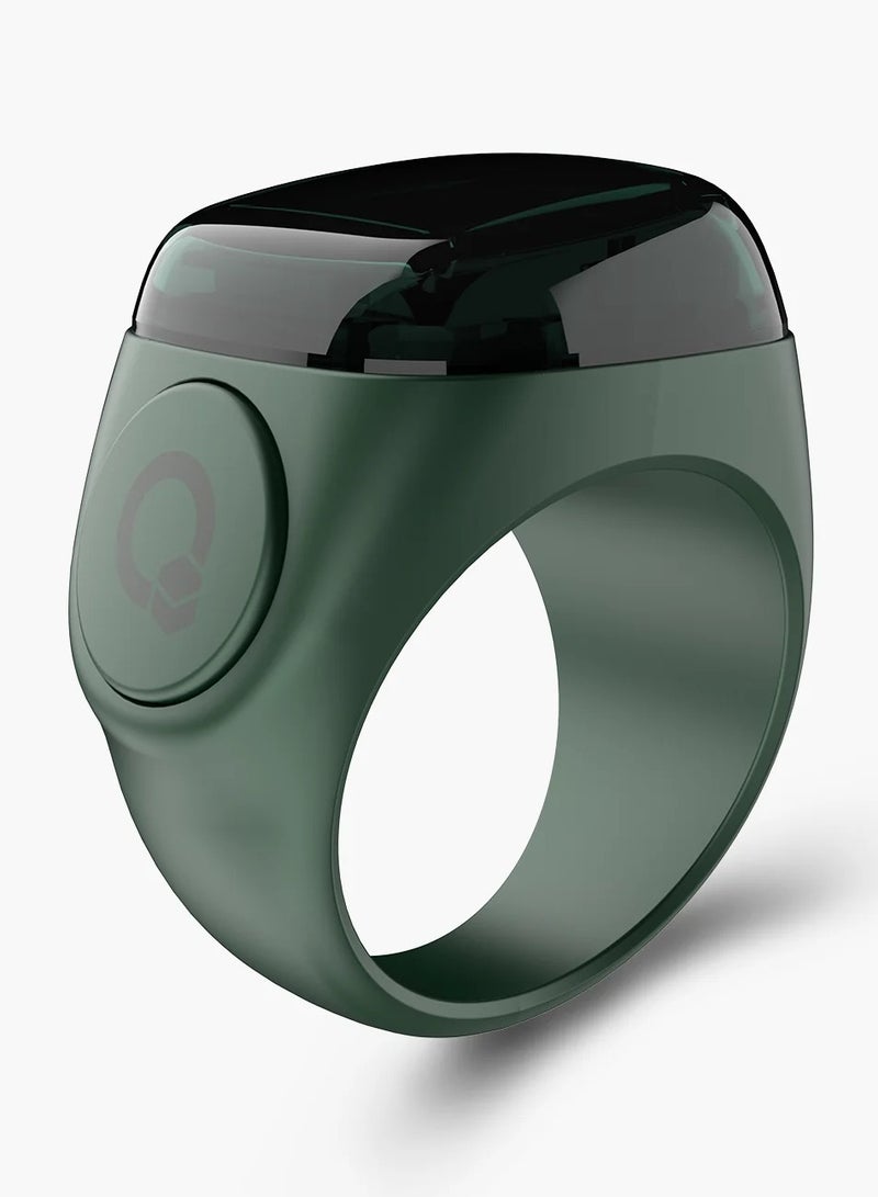 iQIBLA Digital Counter Tasbeeh, IQIBLA SMART SMART Zikr Ring Noor 20mm Green, World's first Muslim, IQIBLA SMART SMART Zikr Ring - Image 1