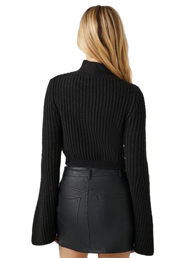 FOREVER 21 Cable Knit Cropped Sweater - Image 4