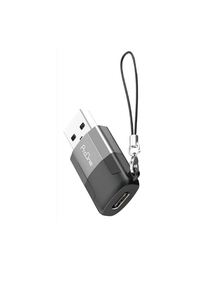 ProOne - ProOne USB-A to Type-C OTG Adapter - Ultra-Fast USB 3.0 Data Transfer, Premium OTG for Type-C, Sleek Aluminum Shell, Versatile USB Adapter with Hanging Rope (Up to 5Gbps speed) - Image 1