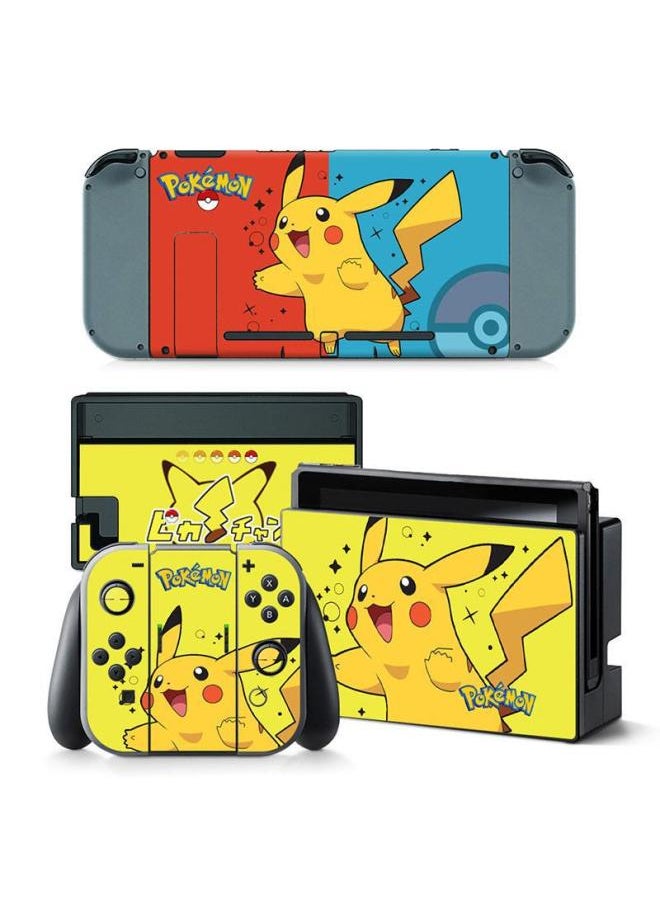 Generic Suitable For Nintendo Switch Film NS Switch Sticker Switch Cartoon Pikachu Personality Sticker-Color:TN-switch-5279  - Image 1