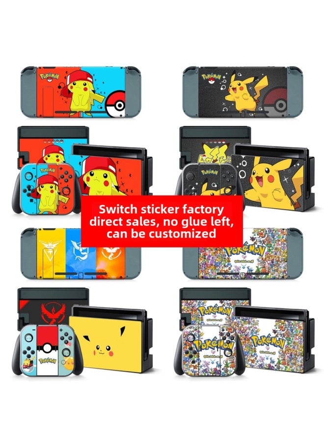 Generic Suitable For Nintendo Switch Film NS Switch Sticker Switch Cartoon Pikachu Personality Sticker-Color:TN-switch-5279  - Image 2
