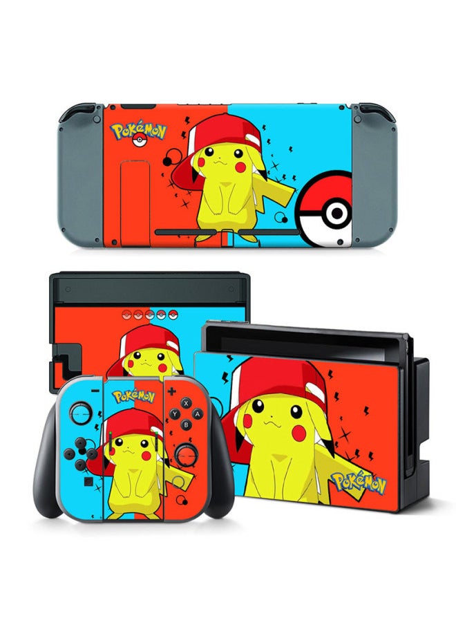 Generic Suitable For Nintendo Switch Film NS Switch Sticker Switch Cartoon Pikachu Personality Sticker-Color:TN-switch-5279  - Image 5