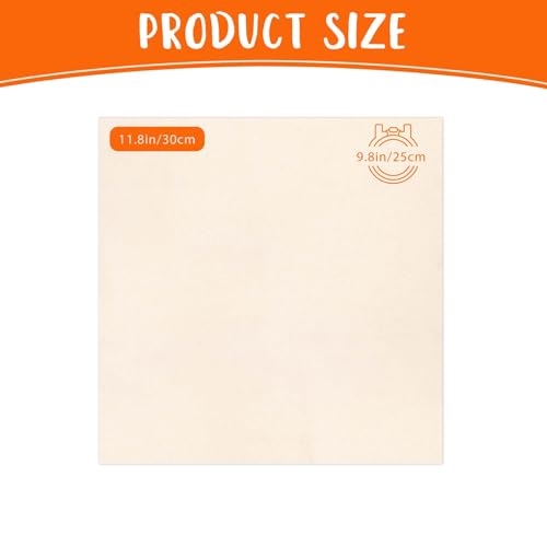 Nitelemn 10 PCS Embroidery Fabric, Pre-Cut Beige Natural Cotton Embroidery Cloth Fabric, Embroidery Cloth Squares for Embroidery Garment Craft (11.8 × 11.8 Inch) - Image 2