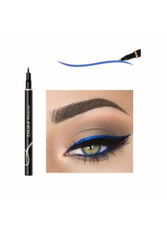 DNM Cat Eye Makeup Waterproof Neon Colorful Liquid Eyeliner Pen Make Up Comestics Long-lasting Black Eye Liner Pencil Makeup Tools (blue)  - Image 1