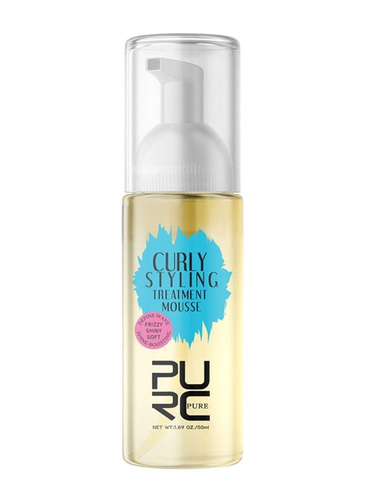 PURC Curly Styling Hair Treatment Mousse Wavy Hair Products Shampoo Smoothing Castor Oil for Dry Damaged Frizz Hair Care  - Image 1