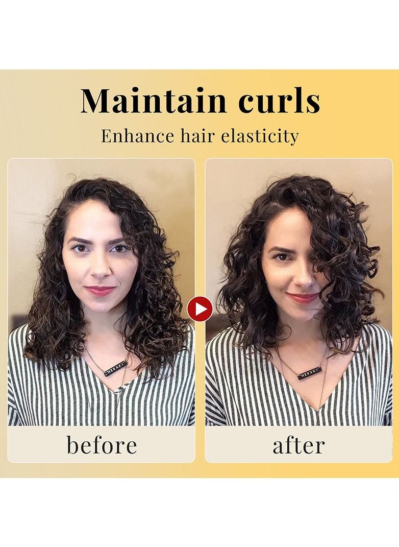 PURC Curly Styling Hair Treatment Mousse Wavy Hair Products Shampoo Smoothing Castor Oil for Dry Damaged Frizz Hair Care  - Image 2