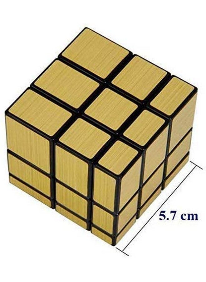vGRASSP Mirror Magic Cube for Stress Relief - Golden Colour - 6 x 6 x 6 cm - Image 5
