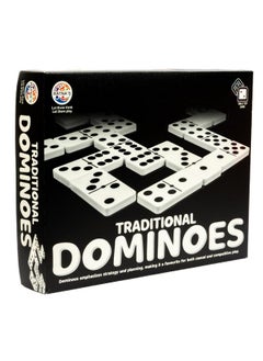 RATNA'S Traditional Dominoes Dot Game Blocks, Classic 28 Tiles, Match and Fun Table Top Game for Kids & Adults