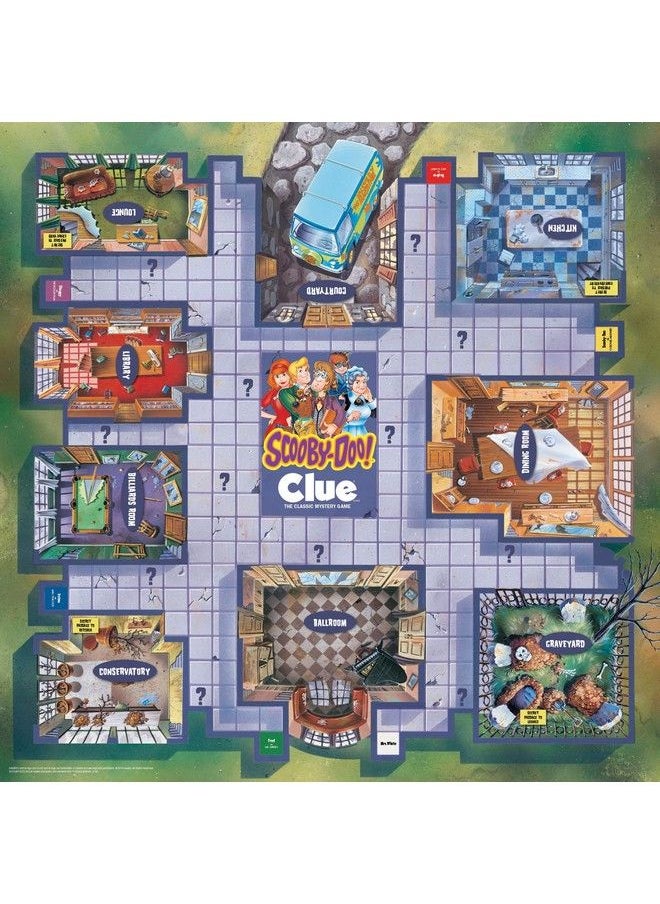 USAopoly - Clue: Scooby Doo! Board Game ; Official Scooby Doo! Merchandise Based On The Popular Scooby Doo Cartoon ; Classic Clue Game Featuring Scooby Doo Characters ; Gather The Gang And Solve The Mystery! - Image 1