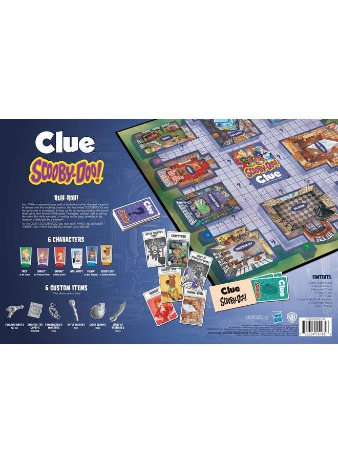 USAopoly - Clue: Scooby Doo! Board Game ; Official Scooby Doo! Merchandise Based On The Popular Scooby Doo Cartoon ; Classic Clue Game Featuring Scooby Doo Characters ; Gather The Gang And Solve The Mystery! - Image 1
