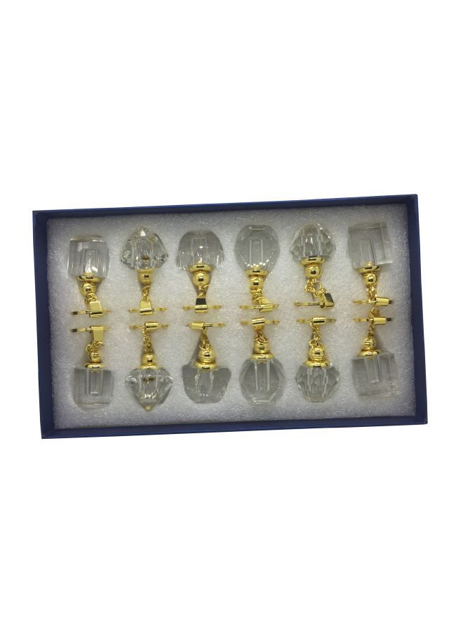 NIBEMINENT 12-Piece Oud Bottle Shaped Keychain Set  - Image 1