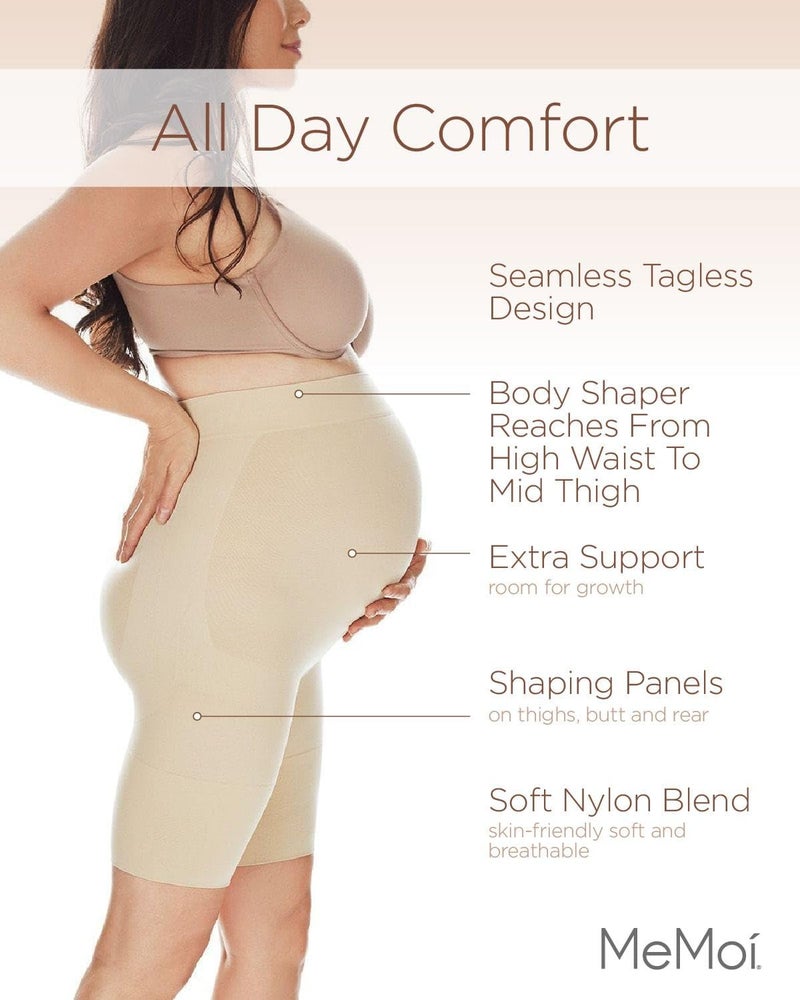 SlimMe Cradle Maternity Support Shaper - SlimMe by MeMoi - Best Pregnancy Shapewear Nude Medium - Image 3
