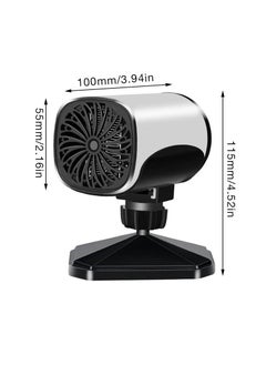 Y&D Car Heater, 12V 150W Portable Heater De-Icer, 2 in 1 Heating Cooling Anti-Fog, 360° Rotatable Windshield Snow Fog Frost Removal, Fast Insertable Cigarette Lighter for Car, SUV  - Image 4