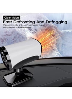 Y&D Car Heater, 12V 150W Portable Heater De-Icer, 2 in 1 Heating Cooling Anti-Fog, 360° Rotatable Windshield Snow Fog Frost Removal, Fast Insertable Cigarette Lighter for Car, SUV  - Image 3