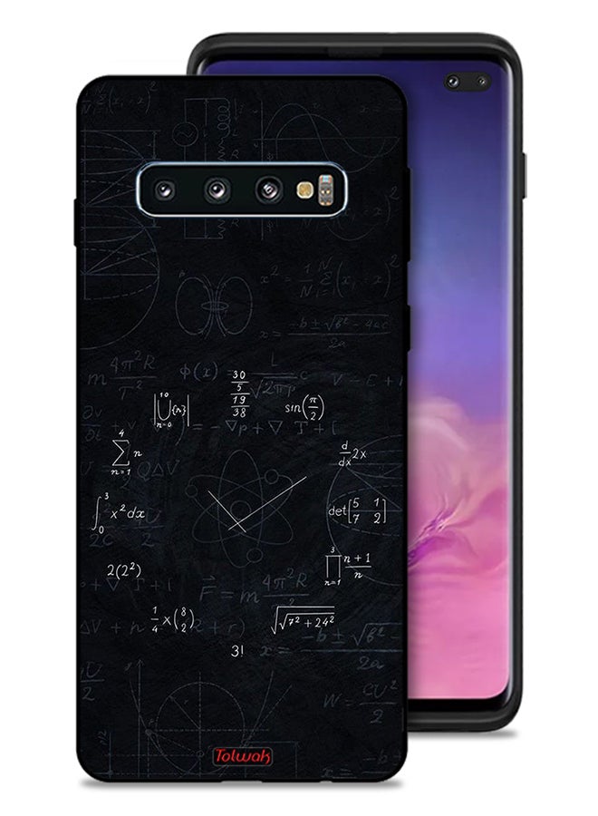 Tolwak Samsung Galaxy S10 Plus Protective Case Cover Maths Clock - Image 1