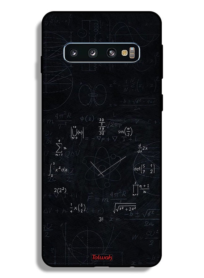 Tolwak Samsung Galaxy S10 Plus Protective Case Cover Maths Clock - Image 2