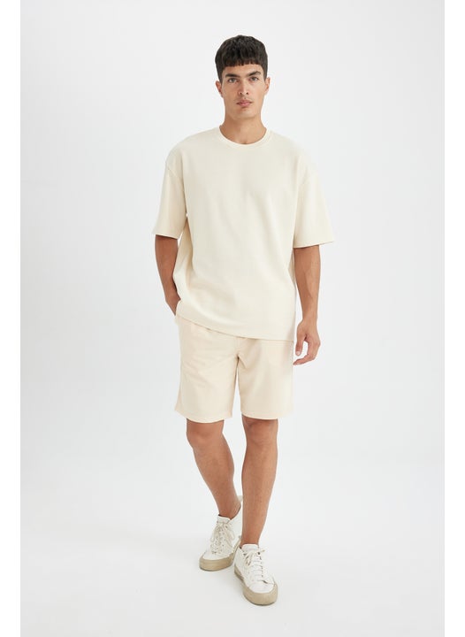 Man Regular Fit Basic Bermuda Shorts