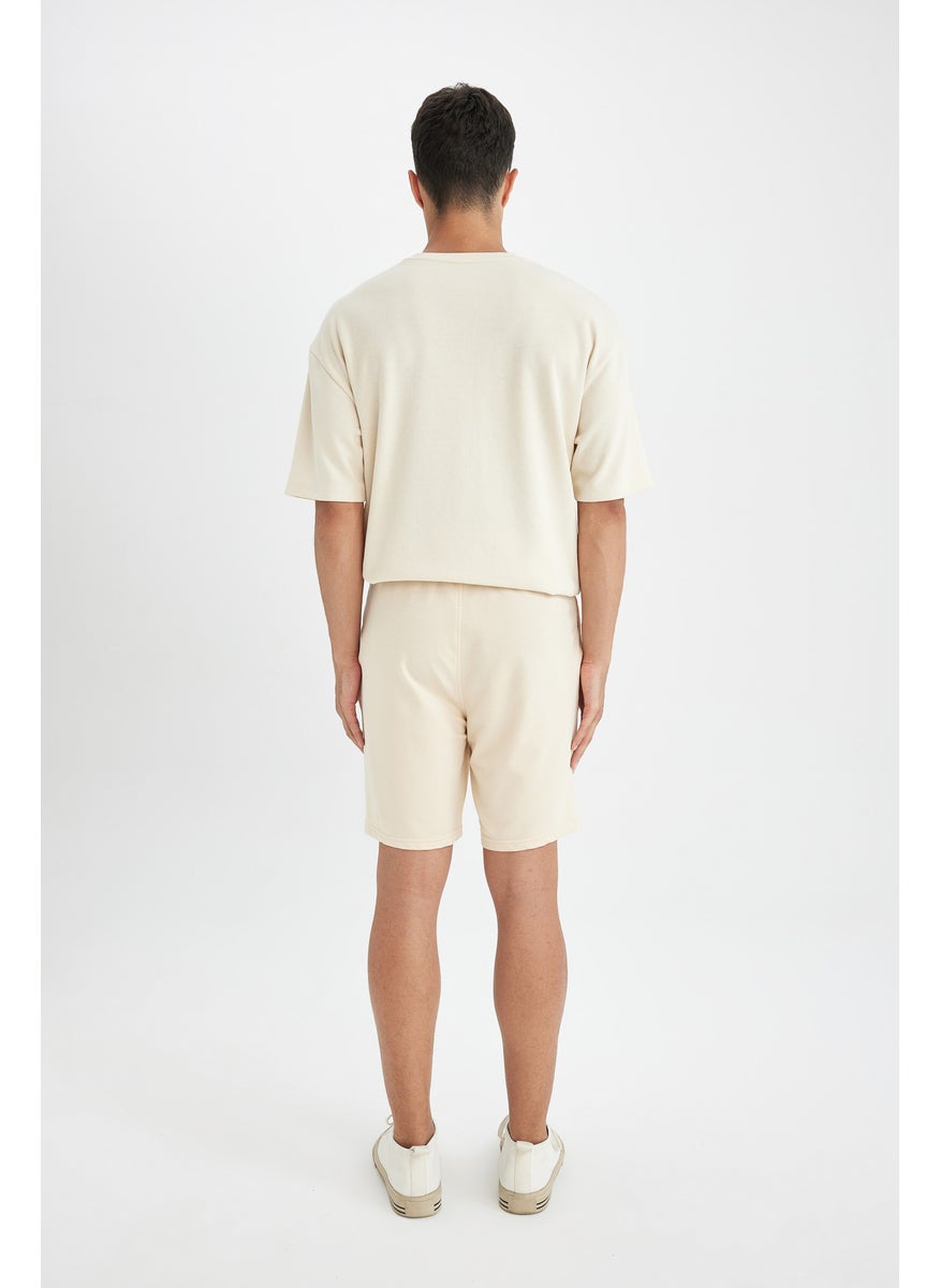 Man Regular Fit Basic Bermuda Shorts