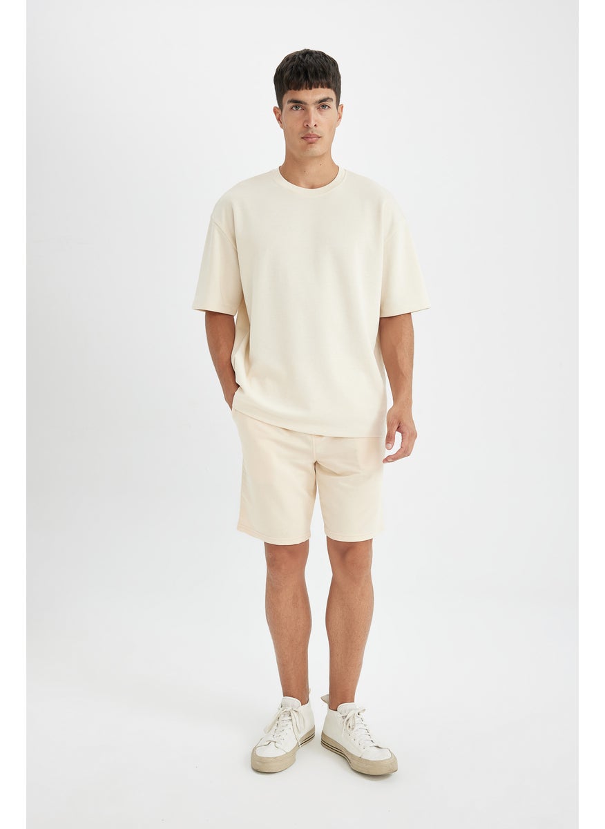 Man Regular Fit Basic Bermuda Shorts