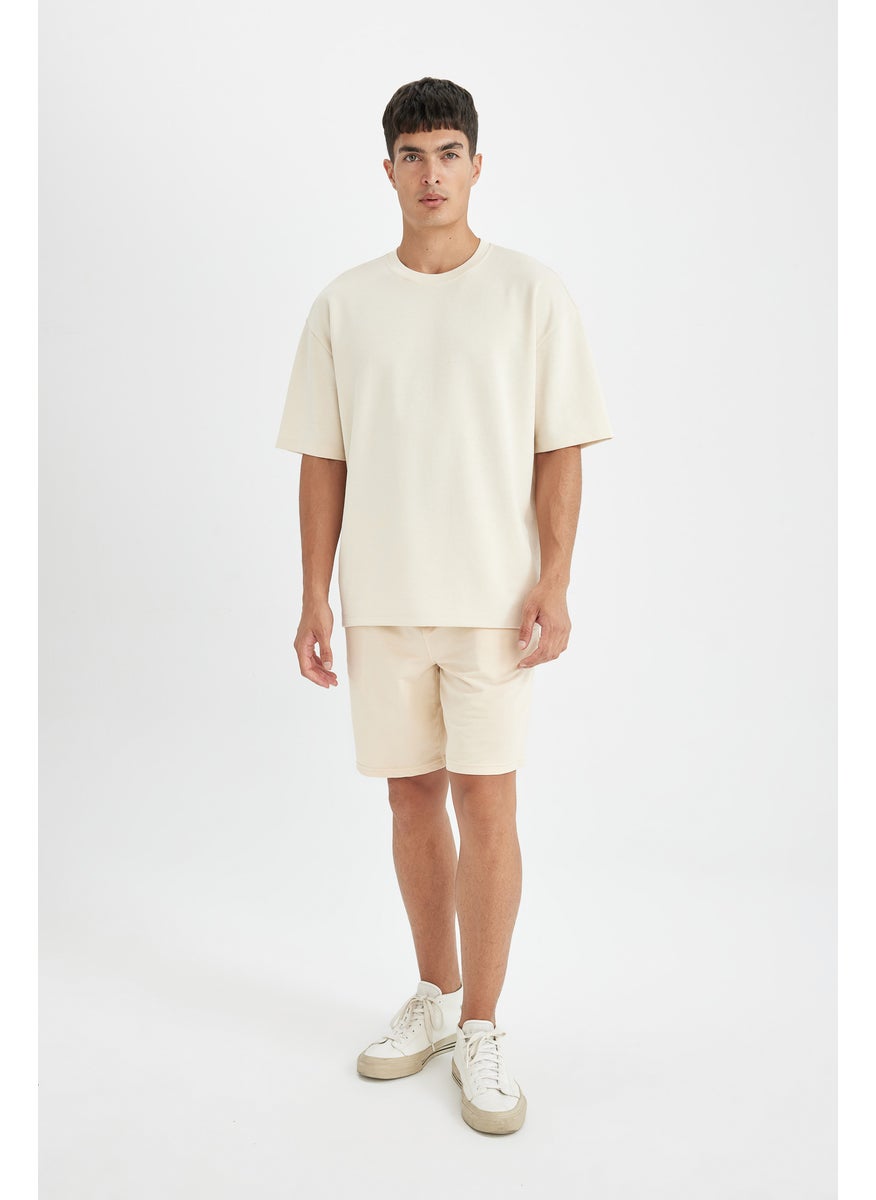 Man Regular Fit Basic Bermuda Shorts