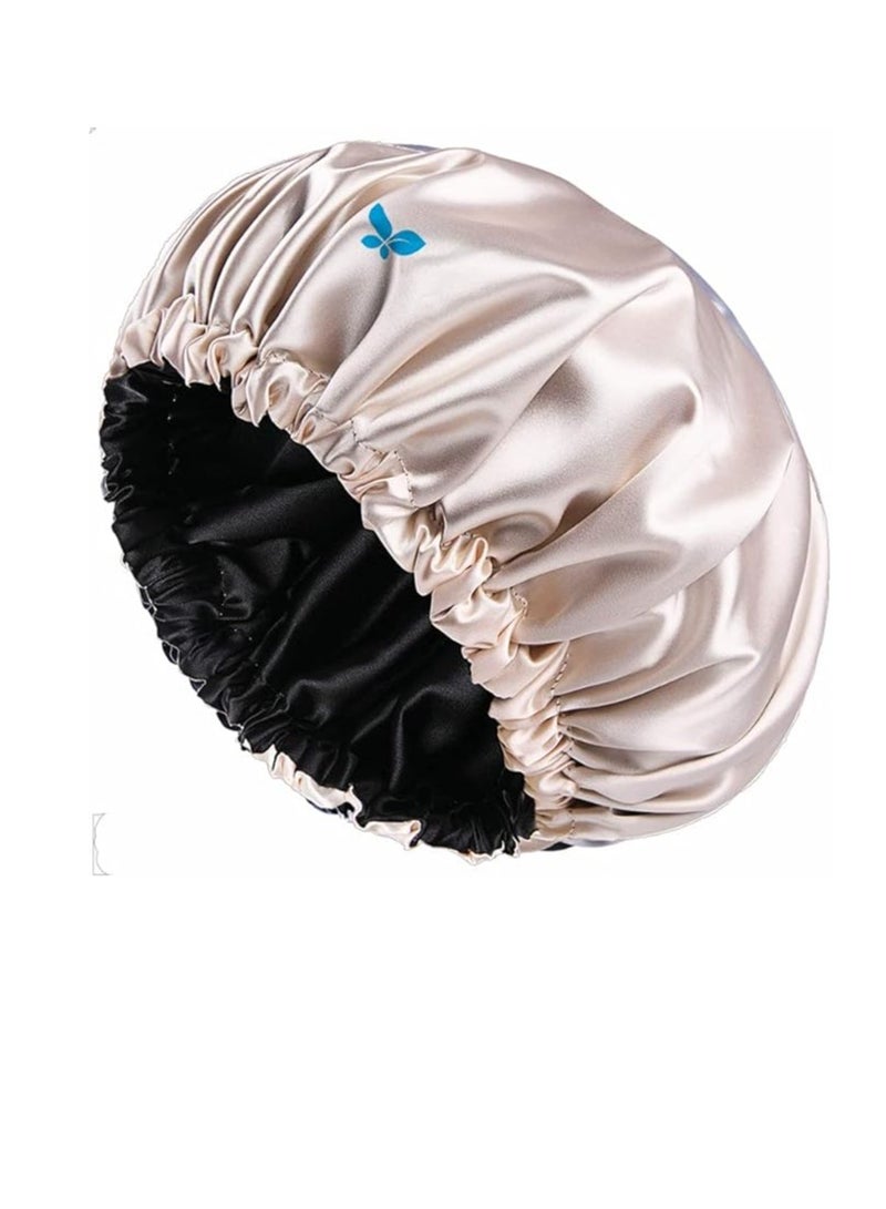 بليس غطاء ساتان - غطاء ناعم وجيد التهوية لحماية الشعر أثناء النوم، مضاد للتجعد، طبقتان، مريح للشعر الطبيعي والمجعد والمضفر، ألوان متنوعة - Image 1