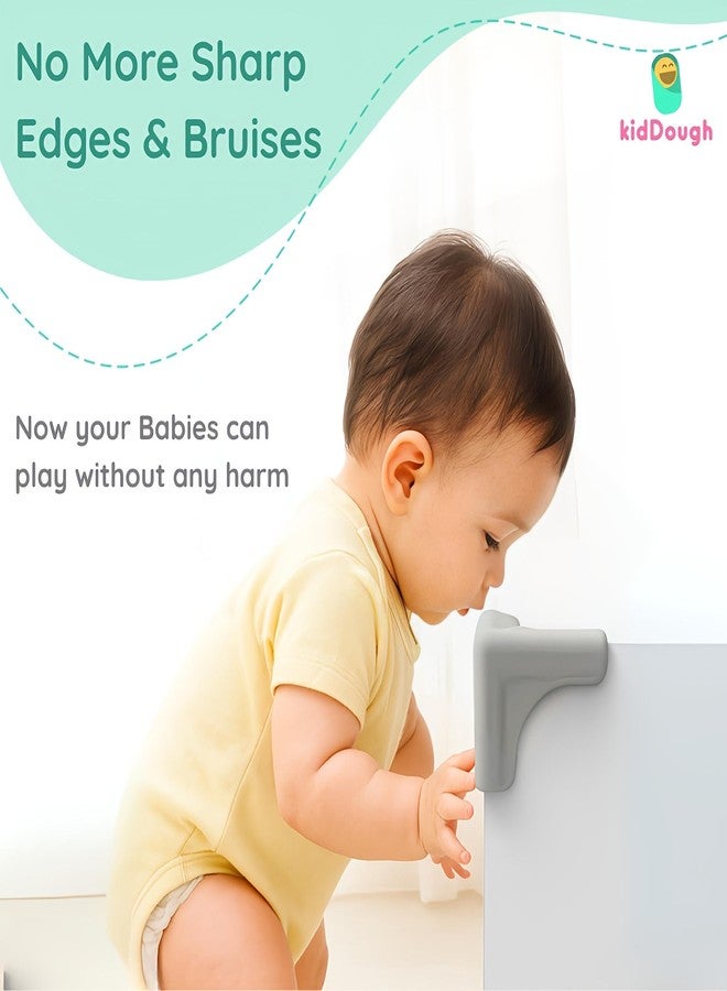 KidDough Corner Guards for Baby Safety, Soft Silicon Table Edge Protectors, Very Soft, 4Pcs/Pack - Image 4