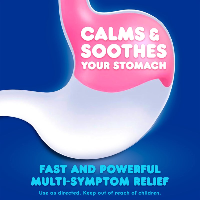 Pepto Bismol ULTRA Liquid, Upset Stomach Relief, Nausea Relief, Heartburn Relief, Indigestion Relief, Anti Diarrhea Medication for Adults - 5 Symptom Fast Relief, 12 oz (Packaging May Vary) - Image 3