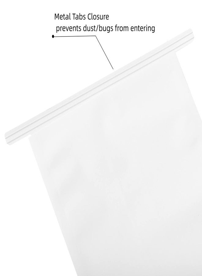 AVLA 50 Pack White Kraft Paper Bags with Window, Tin Tie Tab Lock Bags for Baked Goods, Wedding Favors & More - Image 4