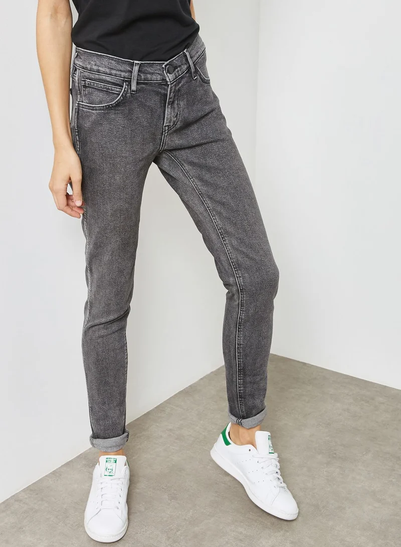 Levi's Line 8 Mid Rise Skinny Jeans