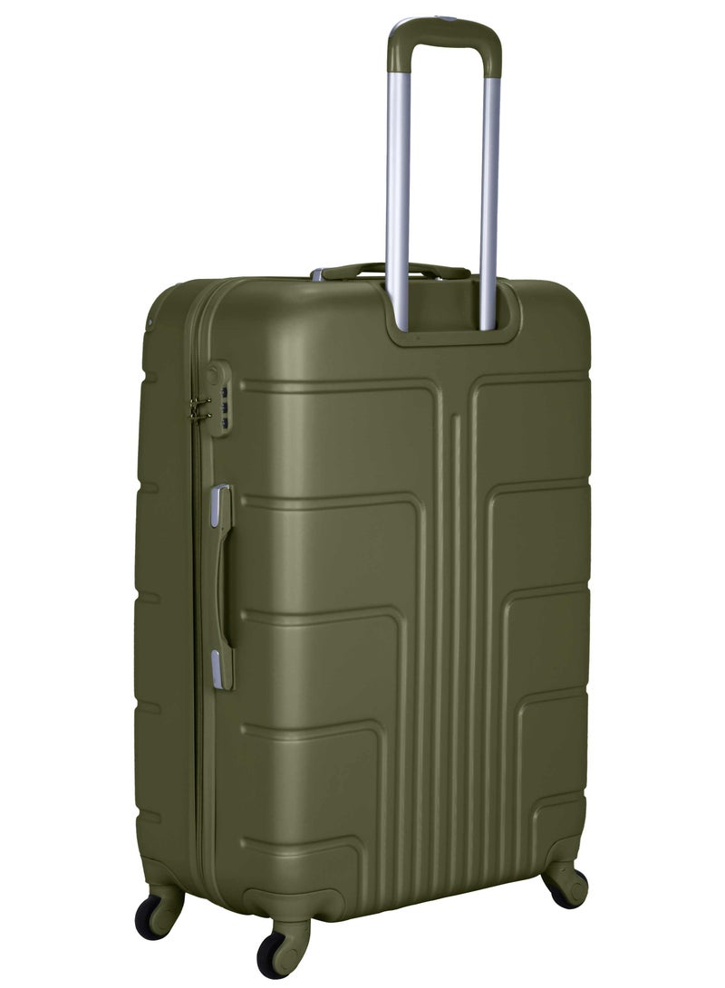 SENATOR Hard Case Travel Bag Large Luggage Trolley ABS Lightweight Suitcase with 4 Spinner Wheels A1012 Olive Green - Image 3