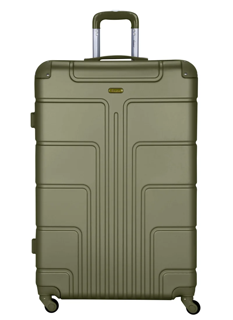 سيناتور Hard Case Travel Bag Large Luggage Trolley ABS Lightweight Suitcase with 4 Spinner Wheels A1012 Olive Green