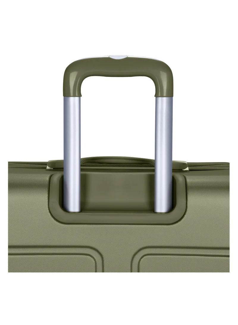 SENATOR Hard Case Travel Bag Large Luggage Trolley ABS Lightweight Suitcase with 4 Spinner Wheels A1012 Olive Green